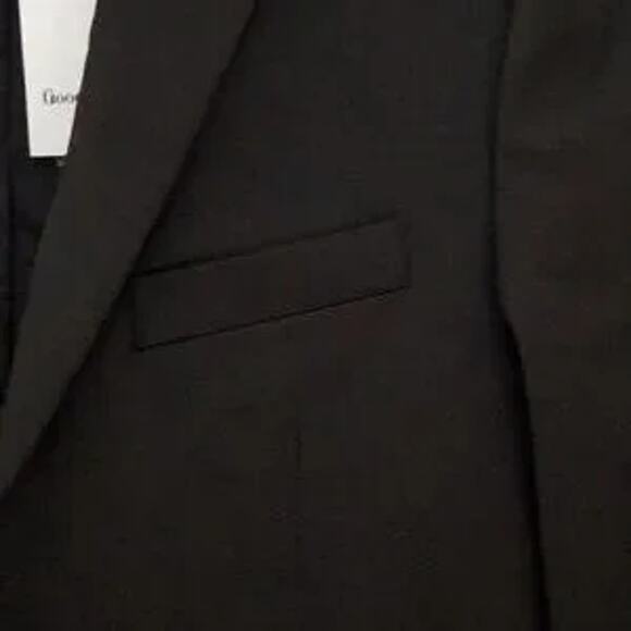BRAND NEW! Men's Standard Fit 2 Button Suit Jacket - BLACK - Goodfellow & Co 34L - Picture 5 of 10
